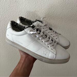 Vintage Havana Logan white leather distressed sneakers 11